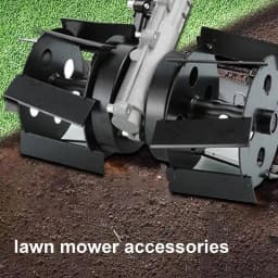 Universal Precision Alloy Lawnmower Mower Accessory Straight Oblique Blade Loosening Trenching Weeding Deep Plowing Wheel