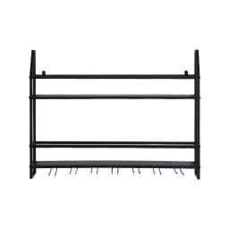 Wall Mounted Iron Wine Rack Bottle Champagne Glass Holder Shelves Bar Home Party Light and Strong Durable Unique Design Decor