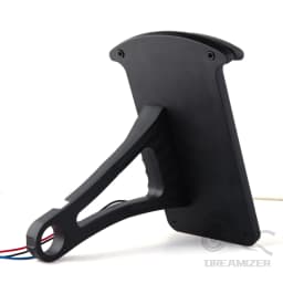 Universal Motorcycle License Plate LED Tail Light Horizontal Side Mount Bracket Holder For Harley Bobber Chopper Custom Touring