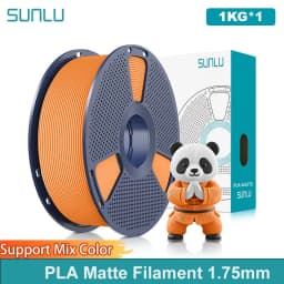SUNLU 1Roll PLA Matte Filament 1.75mm 1kg Spool (2.2lbs) Smooth Matte Finish Neatly Wound Filament Fit Most FDM Printer