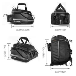 Bicycle Panniers Bikes Bags For Adult Bicycle Hard Shell Bicycle Saddle Bag EBike Accessories Luggage Trunk Panniers Reflective