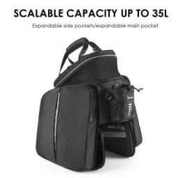 Bicycle Panniers Bikes Bags For Adult Bicycle Hard Shell Bicycle Saddle Bag EBike Accessories Luggage Trunk Panniers Reflective