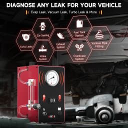 2026 ANCEL S300 Car Smoke Leak Test Turbo 12V with Air Pump EVAP Leakage Locator Oil Smoke Pipe Generator for Car Motorcycle
