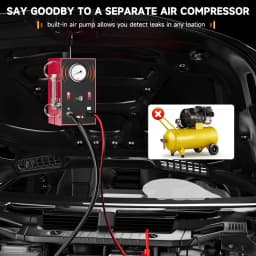 2026 ANCEL S300 Car Smoke Leak Test Turbo 12V with Air Pump EVAP Leakage Locator Oil Smoke Pipe Generator for Car Motorcycle