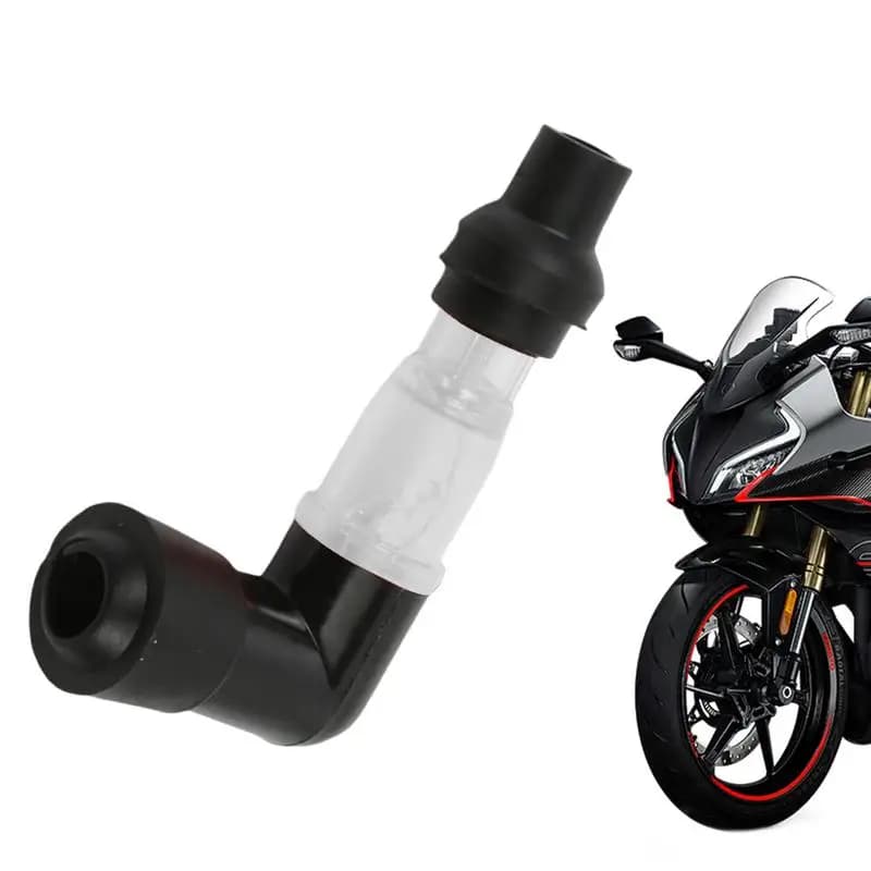 90 Degree Flashing Spark Plug Cap Motocross 90 Degree Spark Plug Resistor Cover Motorcycle Flash Spark Plug Boot Cap Cover For