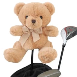 Bear Golf Club Head Cover Fun Golf Head Covers Cartoon Animal Golf Rod Head Cover Funny Plush Protection For Professional Golfer