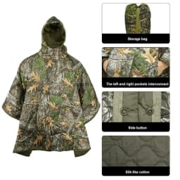 Outdoor Camping Cape Sleeping Bag Winter Wearable Cloak Blanket Soft Sleeping Bag Cloak Outdoor Sports Sleeping Bag Poncho