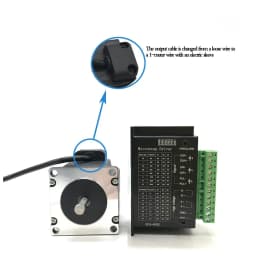 Nema23 Stepper Motor DM556 Driver Kit 3A Motor 1.2Nm 2Nm 3Nm CNC 57 Stepper Motor 56mm/76mm/112mm for CNC Router 3D Printer