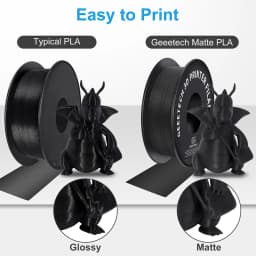 GEEETECH 10Kg 3d Matte PLA Filament 1.75mm Spool Wire For 3D Printer Material,Safety, Vacuum packaging