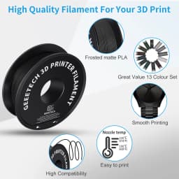 GEEETECH 10Kg 3d Matte PLA Filament 1.75mm Spool Wire For 3D Printer Material,Safety, Vacuum packaging