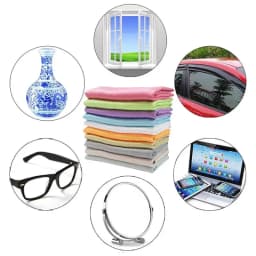 Windshield Cleaning Cloth Microfiber Scale Cleaning Towels 10X Portable Thickened Cleaning Cloths Glass Cleaning Tools For
