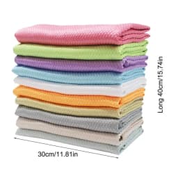 Windshield Cleaning Cloth Microfiber Scale Cleaning Towels 10X Portable Thickened Cleaning Cloths Glass Cleaning Tools For