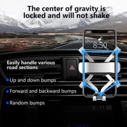 Car Vent Phone Holder Automobile Vent Cell Phone Mount Secure Air Vent Phone Car Mount Adjustable Air Vent Clip Cell Phone