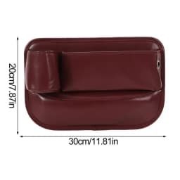 Seat Crevice Organizer Storage Box Crevice Filler Seat Crevice Car Console Organizer Leather Storage Organizer Cup Holder Car