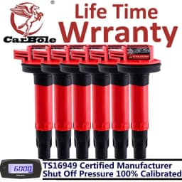 Carbole Set of 6 Ignition Coils for Ford Edge Flex Lincoln Mazda CX-9 3.7L 3.5L V6 UF553