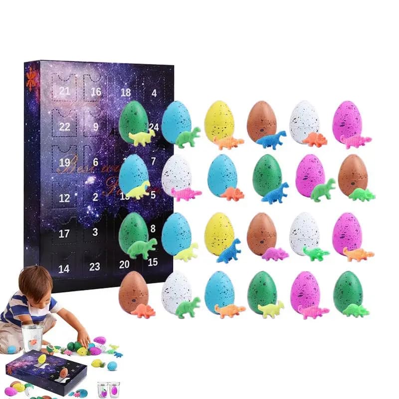 Halloween Advent Calendar | Toy Dinosaur Eggs Advent Calendar | 24 Days Halloween Countdown Calendars for Halloween Christmas