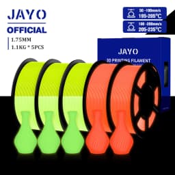 JAYO PETG/PLA 3D Filament 1.75mm 5.5KG Glow in the Dark PLA 3D Printer Filament Neatly Wound Luminous PETG 3D Printing MaterialS