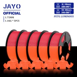JAYO PETG/PLA 3D Filament 1.75mm 5.5KG Glow in the Dark PLA 3D Printer Filament Neatly Wound Luminous PETG 3D Printing MaterialS