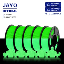JAYO PETG/PLA 3D Filament 1.75mm 5.5KG Glow in the Dark PLA 3D Printer Filament Neatly Wound Luminous PETG 3D Printing MaterialS