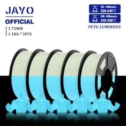 JAYO PETG/PLA 3D Filament 1.75mm 5.5KG Glow in the Dark PLA 3D Printer Filament Neatly Wound Luminous PETG 3D Printing MaterialS