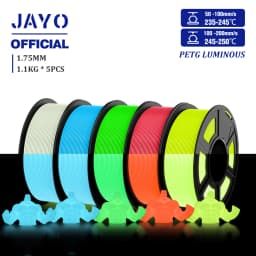 JAYO PETG/PLA 3D Filament 1.75mm 5.5KG Glow in the Dark PLA 3D Printer Filament Neatly Wound Luminous PETG 3D Printing MaterialS