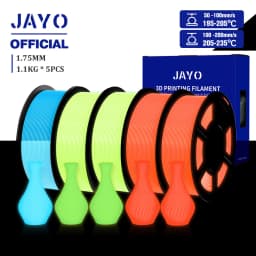 JAYO PETG/PLA 3D Filament 1.75mm 5.5KG Glow in the Dark PLA 3D Printer Filament Neatly Wound Luminous PETG 3D Printing MaterialS