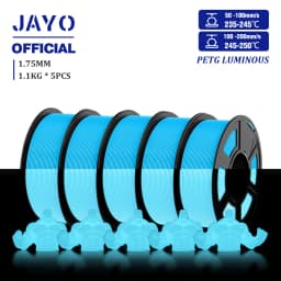 JAYO PETG/PLA 3D Filament 1.75mm 5.5KG Glow in the Dark PLA 3D Printer Filament Neatly Wound Luminous PETG 3D Printing MaterialS