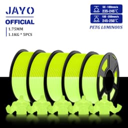 JAYO PETG/PLA 3D Filament 1.75mm 5.5KG Glow in the Dark PLA 3D Printer Filament Neatly Wound Luminous PETG 3D Printing MaterialS