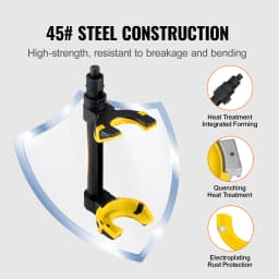 SucceBuy Strut Spring Compressor Macpherson Strut Spring Compressor Kit Interchangeable Fork Strut Coil Extractor Remover Tool