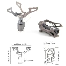 Small Camp Stove Foldable Hiking Stove Propane Stove Lightweight Camping Burner Cooking Stove For Outdoor Backpacking Hiking