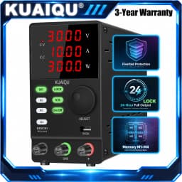 KUAIQU DC Lab Power Supply, High Precision 5V 12V 18V 24V 30V 48V 60V 72V 120V Adjustable Voltage Regulator, Bench Power Source