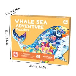 Jigsaw Puzzle For Kids Animal Shape Colorful Paper Jigsaw Puzzles Decorative Entertainment Educational Puzzle Toys Early