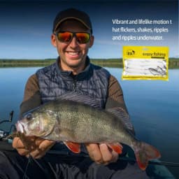 Bread Worm Fishing Lure 10pcs Worm Fishing Lures Elastic Fishing Bait Fishing Lure With Precise Sinking Speed For Bass Flatfish