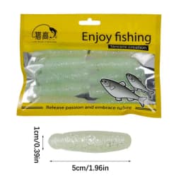 Bread Worm Fishing Lure 10pcs Worm Fishing Lures Elastic Fishing Bait Fishing Lure With Precise Sinking Speed For Bass Flatfish