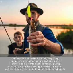 Bread Worm Fishing Lure 10pcs Worm Fishing Lures Elastic Fishing Bait Fishing Lure With Precise Sinking Speed For Bass Flatfish