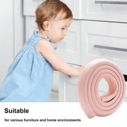 Edge Corner Protectors 6.5 Ft Length Furniture Corner Guards Desk Edge Cushion Soft Bumper Strip For Table Fireplace Countertop