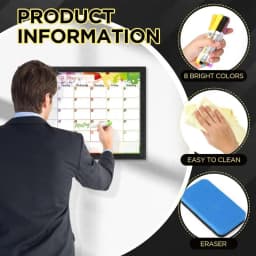 Magnetic Dry Erase Calendar 2025 Magnetic Refrigerator Calendar Planner Colorful Design Planning Tool For Classroom Work Area
