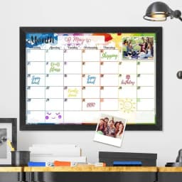 Magnetic Dry Erase Calendar 2025 Magnetic Refrigerator Calendar Planner Colorful Design Planning Tool For Classroom Work Area