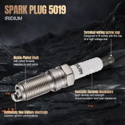 Carbole 8 pcs IRIDIUM Spark Plugs for 2014+ LT1 L83 L86 L84 L87 LT4 #5019 90117 LTR5GP