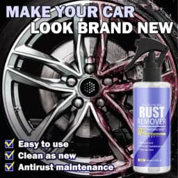 Tire Rust Remover Spray 100ml Car Tire Iron Powder Remover Spray Metal Rust Out Instant Remover Spray Automobile Tyre Cleaner
