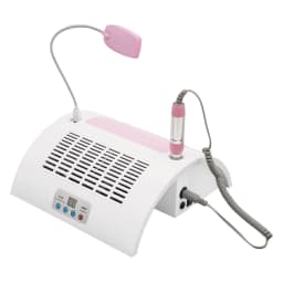 5 In 1 Nail Dust Collector with Nail Drill Hand Rest and LED Desk Lamp for Nail Salon and Home Use