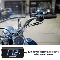 Automatic Volt Meter Multipurpose LED Display Voltmeter 12V Battery Meter Weather-Resistant Digital Voltmeter Gauge Voltage
