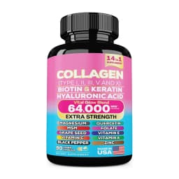 Hydrolyzed Collagen Capsules,Hyaluronic Acid, Biotin,Vitamins,Supports Healthy Skin Joints Hair Nails,NAD+ Supplement for Women