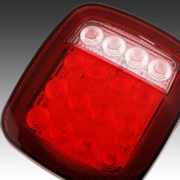 Pair LED Tail Lights Rear Brake Lamps Turn Stop Reverse for Jeep Wrangler TJ CJ JK