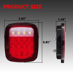 Pair LED Tail Lights Rear Brake Lamps Turn Stop Reverse for Jeep Wrangler TJ CJ JK