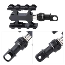 Bicycle Quick Release Pedal Base Buckle For Brompton Folding Bike Aluminum Alloy Pedal Mounting Fixing Adapter Bike Accessories