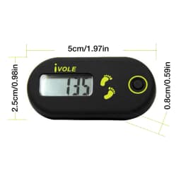 Mini Pedometer With Clip Portable Walking Pedometer Liquid Crystal Display Calorie Counter For Fitness Outdoor Sport Equipment
