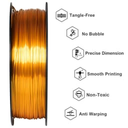 Geeetech 3d Printer Filament PLA PETG Plastic 1kg 1.75mm,Tangle-Free, 3d Printing Wire Materials, Black, White, Vacuum Packaging