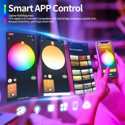 Zigbee 3.0 LED Light Strip 5 in 1 Dimmer Controller RGBCCT/RGBW/RGB/CCT DC12-54V 6-Zone Remote work with Smartthings&Echo Plus