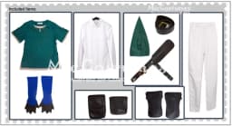 Miccostumes Green Princess Cosplay Costume Halloween Costume for Men Cosplay Costumes